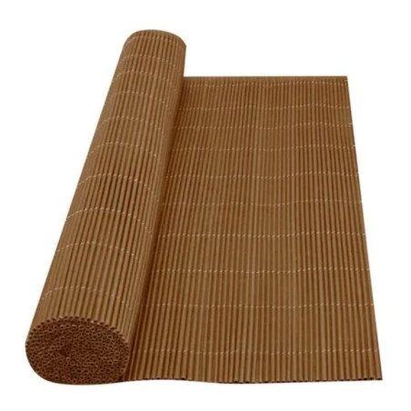 Beigefarbener Weiden-Sichtschutz 2x3 m | Künstlicher Weiden-Terrassenzaun PP+PE | 90% Sichtschutz Dekorativer Zaun