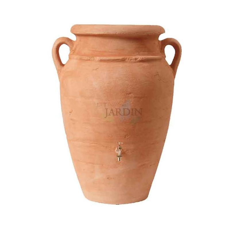 Serbatoio Anfora Imitazione Terracotta. Capacità: 360 litri. Include Rubinetto. Dimensioni: Diametro 78 cm, Altezza 120 cm Serbatoio Anfora Imitazione Terracotta. Capacità: 360 litri. Include Rubinetto. Dimensioni: Diametro 78 cm, Altezza 120 cm