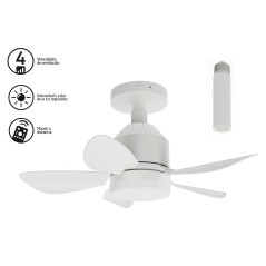 Ventilatore da soffitto Orbegozo con 4 velocità | Intensità e colore della luce regolabili | Telecomando incluso