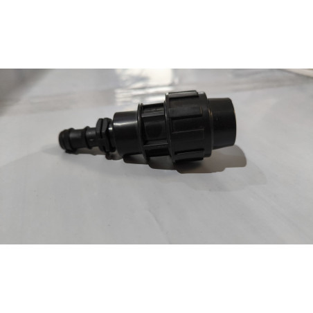 Conexão de rosca macho de 16 mm x 1/2'' para irrigação por gotejamento