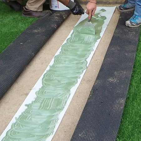 Colle adhésive 2,2 kg pour gazon synthétique et revêtements en caoutchouc | Colle haute adhérence pour gazon
