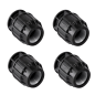 Set di 4 Tappi in Polietilene 63mm | Tappo finale per irrigazione 63 mm AENOR | Tappo per tubi in Polietilene da 63mm