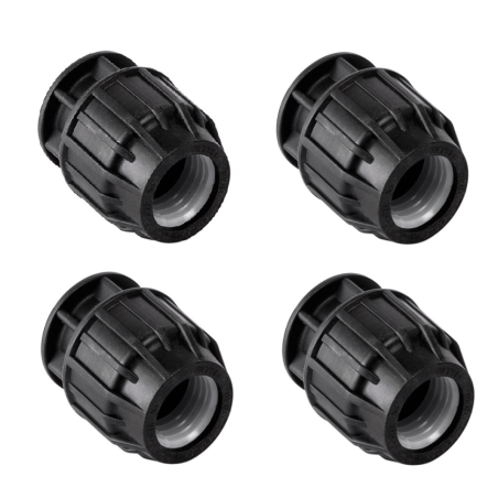 Set di 4 Tappi in Polietilene 32mm | Tappo finale per irrigazione 32 mm AENOR | Tappo per tubi in Polietilene da 32mm