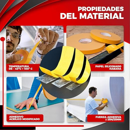 Fita adesiva dupla face para grama artificial, 5 cm x 30 metros | Fita de união para grama artificial interna e externa
