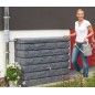 Serbatoio d'acqua da 400 litri | Serbatoio decorativo effetto granito | Contenitore per la raccolta dell'acqua piovana 120x40x10