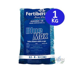 Blue Max 12-8-12 Mehrnährstoffdünger, 1 kg | Schnell wirkend | Hohe Löslichkeit in Phosphor, Stickstoff und Kalium
