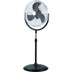 Ventilador industrial de 45 cm, 110 W, com suporte, 151 cm - Ventilador de chão para escritório, oficina e armazém