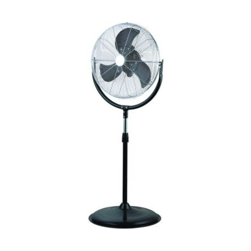 Ventilador industrial de 45 cm, 110 W, com suporte, 151 cm - Ventilador de chão para escritório, oficina e armazém Ventilador industrial de 45 cm, 110 W, com suporte, 151 cm - Ventilador de chão para escritório, oficina e armazém