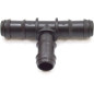 Lot de 50 Tés d'Irrigation Goutte à 20 mm | Raccord en T pour Tuyau et Tuyau d'Irrigation | Union Sûre et Résistante | Noir