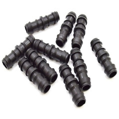 Pack de 50 Enlaces para Riego por Goteo de 20mm | Conector Recto para Tubería y Manguera de Riego | Unión Segura y Resistente