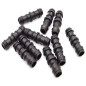 Pack of 100 20mm Drip Irrigation Connectors | Straight Connector for Irrigation Pipe and Hose | Secure and Durable Connection