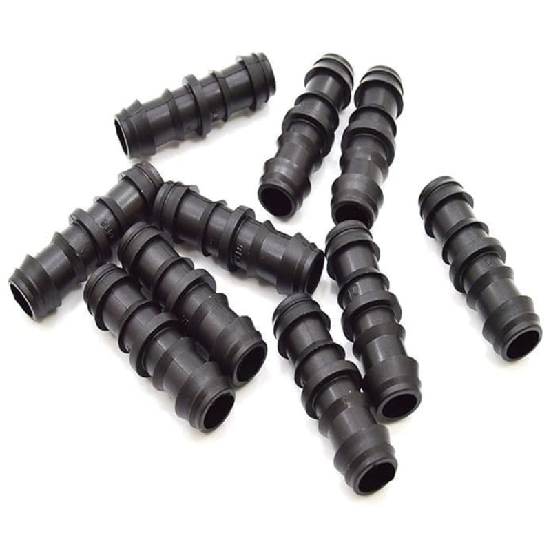 Lot de 25 raccords d'irrigation goutte à goutte de 20 mm | Raccord droit pour tuyau d'arrosage | Connexion sûre et durable