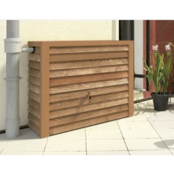 Réservoir d'eau Graf, Recuperateur d Eau de Pluie en polyéthylèn 350 litres, 124 x 40 x 100 cm, marron