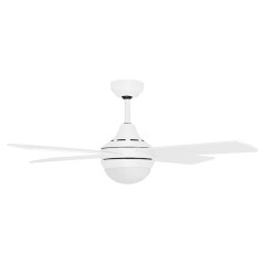 Orbegozo Deckenventilator WiFi mit LED-Beleuchtung | Mit App steuerbar | Fernbedienung | 4 Flügel mit 120 cm Durchmesser | Weiß