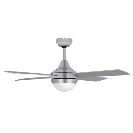 Orbegozo Deckenventilator WiFi mit LED-Beleuchtung | Mit App steuerbar | Fernbedienung | 4 Flügel mit 120 cm Durchmesser | Grau