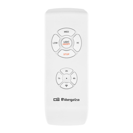 Ventilador de Techo WiFi con Luz LED Orbegozo | Controlable por App | Mando a Distancia | 3 Aspas Curvas de Diámetro 132cm