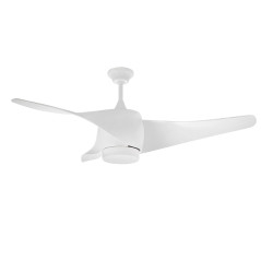 Orbegozo Deckenventilator WiFi mit LED-Beleuchtung | Mit App steuerbar | Fernbedienung | 3 Flügel mit 132 cm Durchmesser