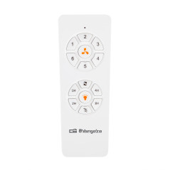Ventilateur de plafond avec lumière LED Orgebozo | Télécommande | Silencieux | 3 pales en bois de 132 cm | Mode Hiver-Été