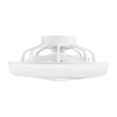 Ventilatore da soffitto con luce LED | Griglia oscillante 360° | Telecomando | 20,5x46 cm | Modalità Inverno-Estate