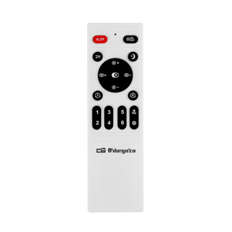 Deckenventilator mit LED-Licht | 360° oszillierendes Gitter | Fernbedienung | 20,5 x 46 cm | Winter-Sommer-Modus