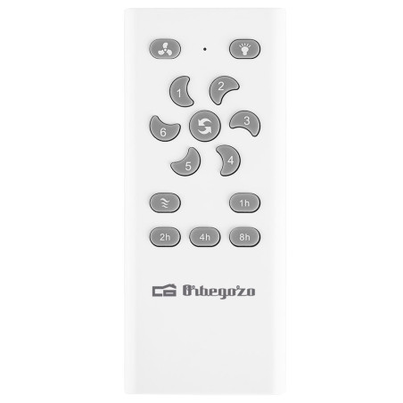 Ventilador de teto com luz Orbegozo WiFi | Controlável por aplicativo | Controle remoto | 120 cm de diâmetro | Modo inverno-verã