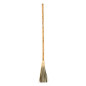Palm Leaf Broom with Cane Handle 1.34 m | Natural Outdoor Broom | Efficient Sweeping of Patios, Gardens and Streets