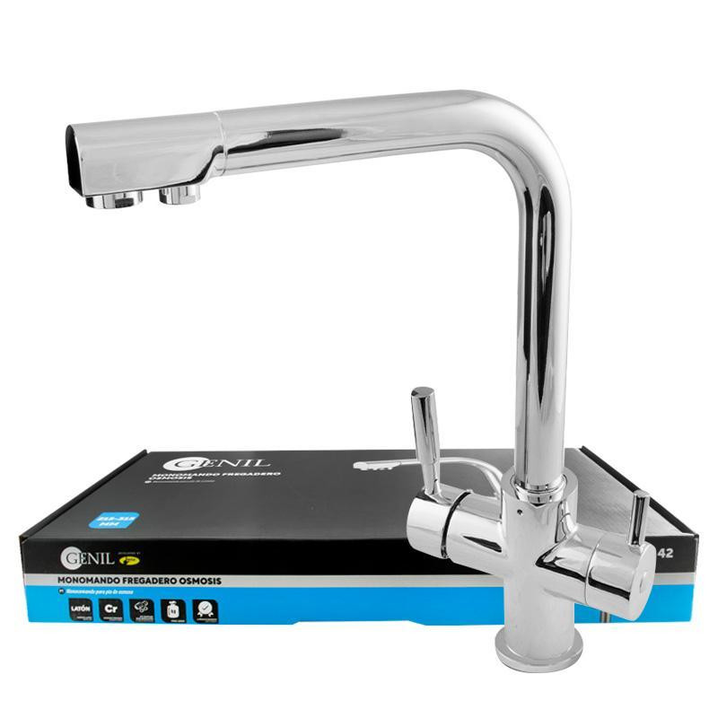 Single-lever sink faucet with reverse osmosis system | filtered water faucet