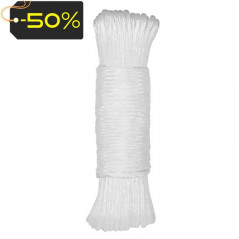 Novelo de Corda de Nylon Branco 3mm | 15m | Alta Resistência