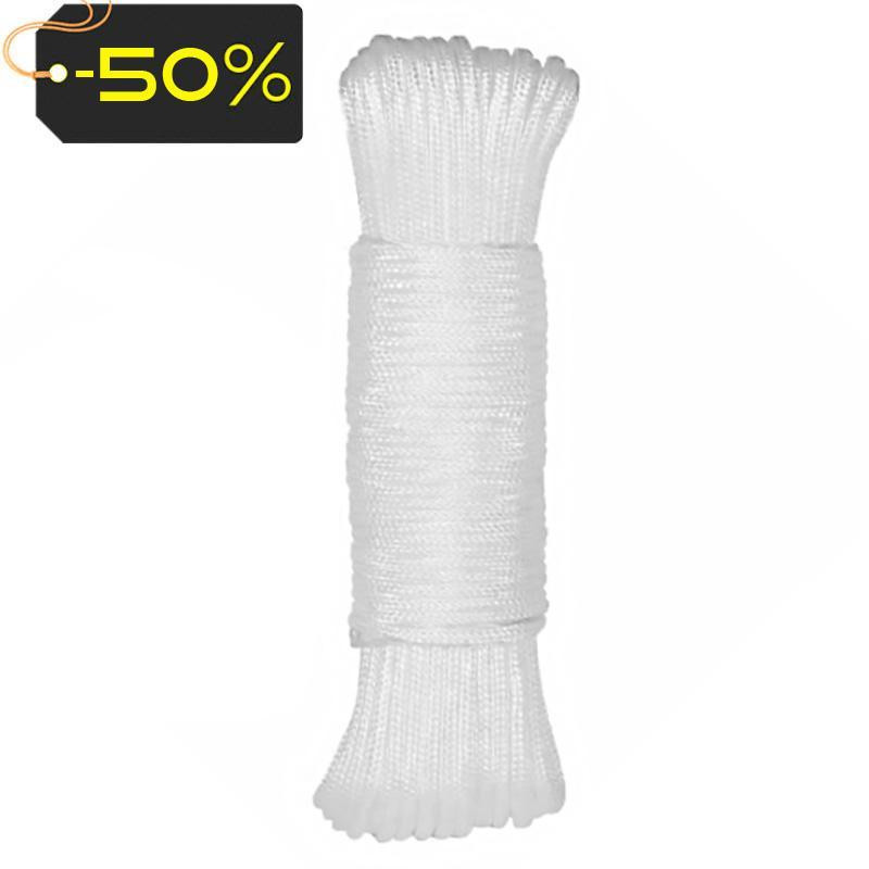 Écheveau de cordon en nylon blanc 3 mm | 15 m | Haute résistance Écheveau de cordon en nylon blanc 3 mm | 15 m | Haute résistance