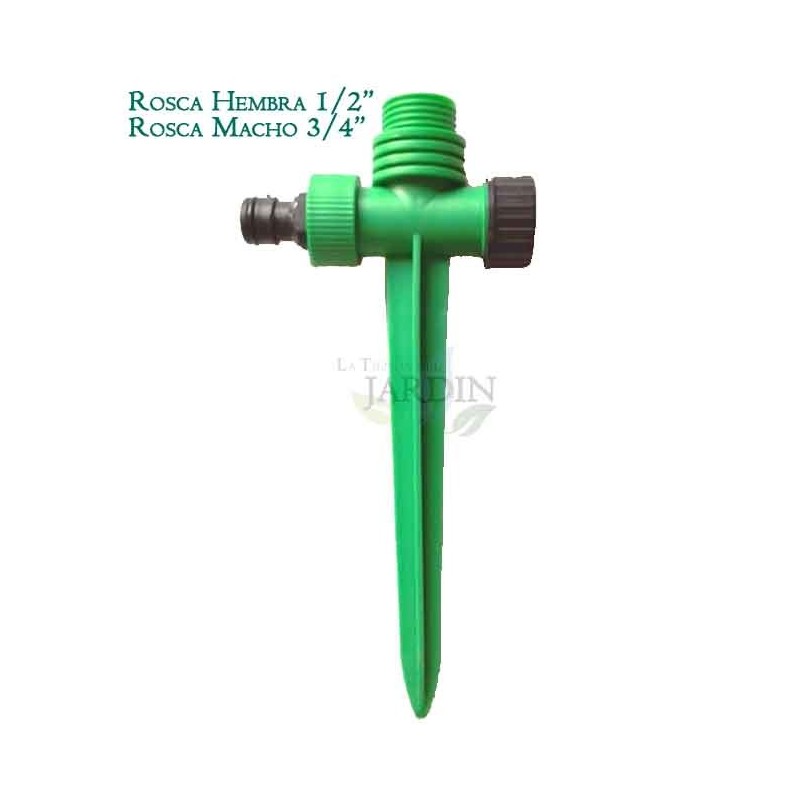 Picchetto Porta Irrigatore in Plastica Femmina 1/2'' Maschio 3/4''