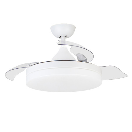 Orgebozo LED Ceiling Fan | Remote Control | Quiet | 3 Retractable 92cm Blades | Winter-Summer Mode