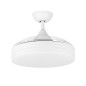 Ventilateur de plafond avec lumière LED Orgebozo | Télécommande | Silencieux | 3 pales rétractables de 92 cm | Mode Hiver-Été