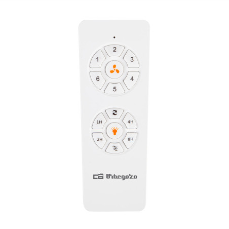 Ventilateur de plafond LED Orgebozo | Télécommande | Silencieux | 3 pales rétractables de 92 cm | Mode hiver-été