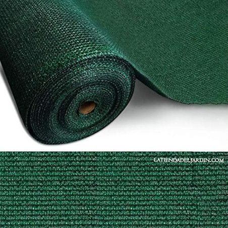 Maille d'ombrage Vert foncé 1 x 10 mètres, dissimulation à 70 %, pour terrasses, jardins et délimitation des parcelles