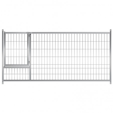 Façade de box avec porte pour petits chiens