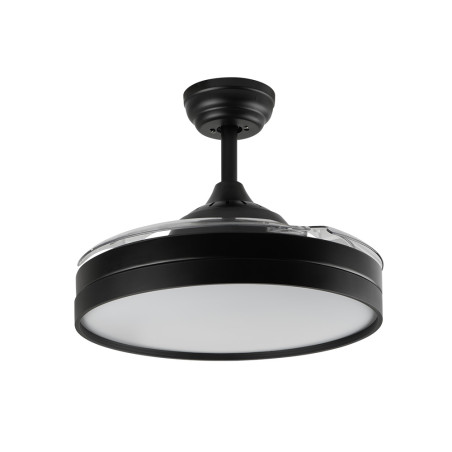Ventilador de teto LED Orgebozo | Controle remoto | Silencioso | 3 pás retráteis de 105 cm | Modo inverno-verão