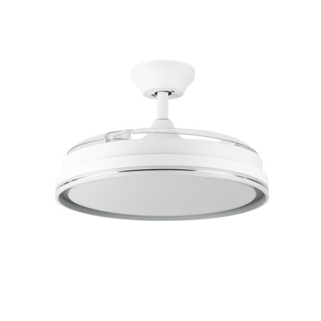 Ventilateur de plafond avec lumière LED Orgebozo | Télécommande | Silencieux | 3 pales rétractables de 105 cm | Mode Hiver-Été