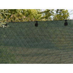Rete ombreggiante verde scuro 1,5 x 50 m, occultamento 75%.