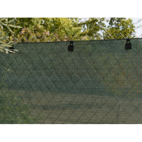 Rede de sombreamento 1,5x50 m | Tela de privacidade para seu terraço ou jardim | Rede de sombreamento verde 80 g/m2 | 75% de som