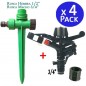 4 Stück Sektorregner Landwirtschaft 3/4'', Reichweite 13-18 m + Erdungsstecker für Sprinkler 4 Stück Sektorregner Landwirtschaft 3/4'', Reichweite 13-18 m + Erdungsstecker für Sprinkler
