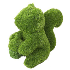 Figurine de Ecureuil en Gazon Artificiel 30x58x50 cm pour Décoration | Idéal pour le jardin, la terrasse et maison