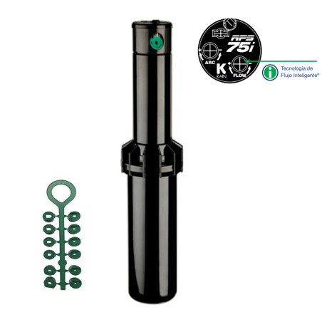 K-Rain RPS75I 3/4" Irrigation Sprinkler 5-Pack | 4 to 14.6 m Range | Professional Adjustable Angle Sprinkler | Flow Control