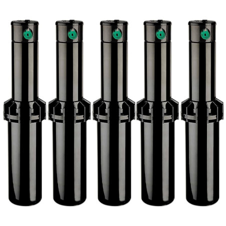 K-Rain RPS75I 3/4" Irrigation Sprinkler 5-Pack | 4 to 14.6 m Range | Professional Adjustable Angle Sprinkler | Flow Control