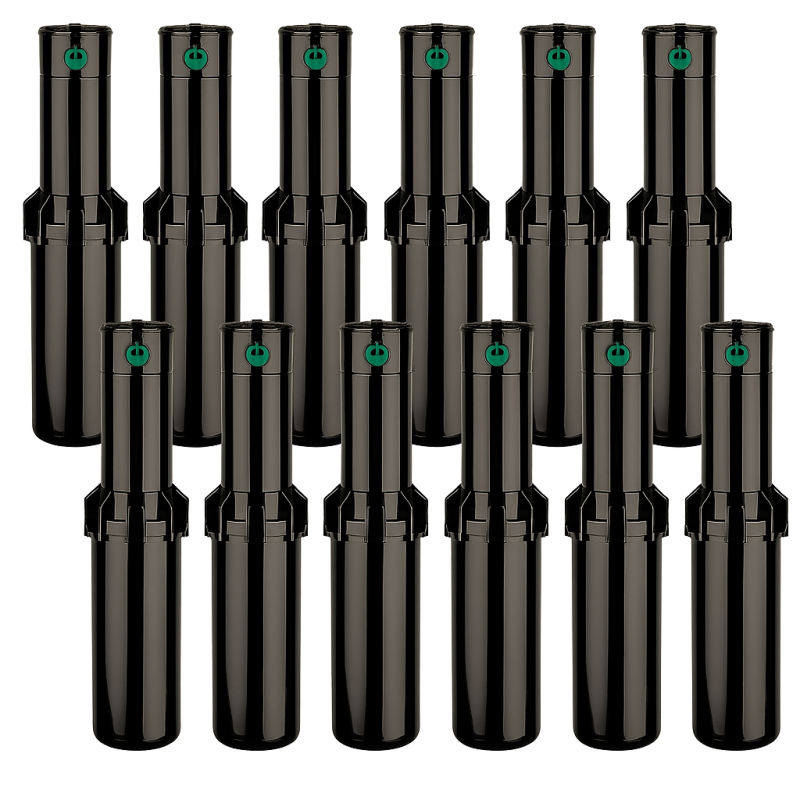 Pack of 10 K-Rain RPS75I 3/4" Irrigation Sprinklers | Range 4 to 14.6 m | Professional Adjustable Angle Sprinkler | Flow Control