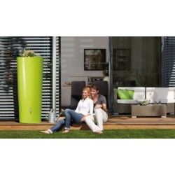 Tanque de design colorido 350 litros, estilo moderno para jardim, coletor de água da chuva