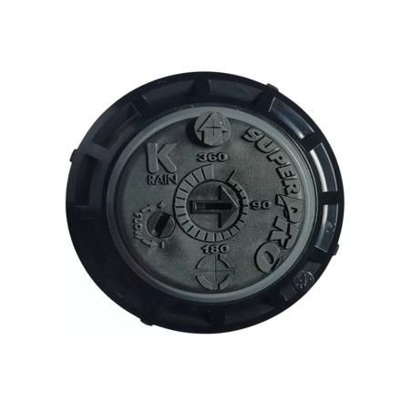 KRain Superpro 3/4" Bewässerungssprinkler, 4er-Pack | 7,9 bis 14,9 m Reichweite | Einstellbarer Turbinensprinkler | Durchflussre