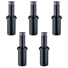 Confezione da 5 irrigatori per irrigazione KRain Superpro da 3/4" | Gittata da 7,9 a 14,9 m | Irrigatore a turbina regolabile | 