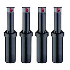 Lot de 4 Arroseur d'irrigation KRain SuperPro 3/4'' | Portée de 7,90 à 14,9 m | Aspersor à turbine à angle réglable | Contrôle d