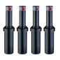 Lot de 4 Arroseur d'irrigation KRain SuperPro 3/4'' | Portée de 7,90 à 14,9 m | Aspersor à turbine à angle réglable | Contrôle d