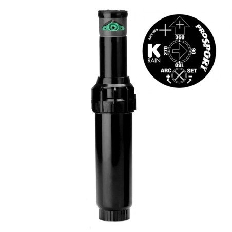 K-Rain ProSport 1" Irrigation Sprinkler 5-Pack | 13 to 23m Range | Adjustable Angle Sprinkler | Sectional and Circular